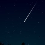 Una stella cadente molto luminosa