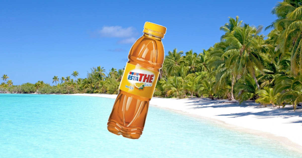 Bottiglia di tè, tropici, perché hanno il collo largo