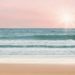 Onde dalla spiaggia.