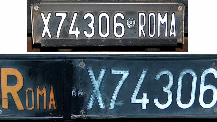 Targhe di Roma.