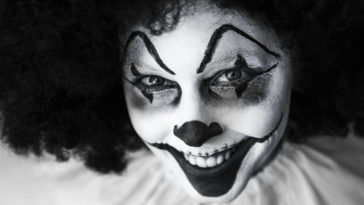 Un clown particolarmente inquietante.