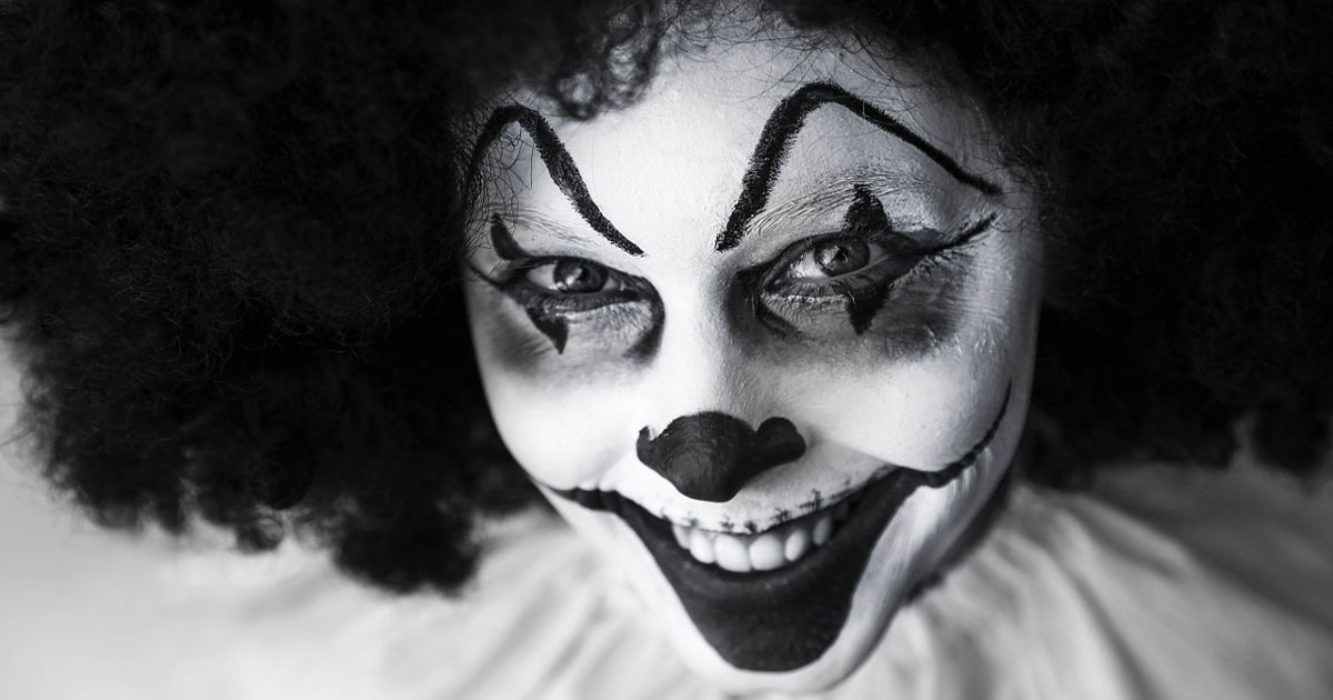 Un clown particolarmente inquietante.
