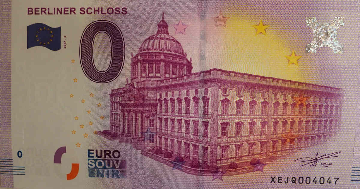 zero euro banconota