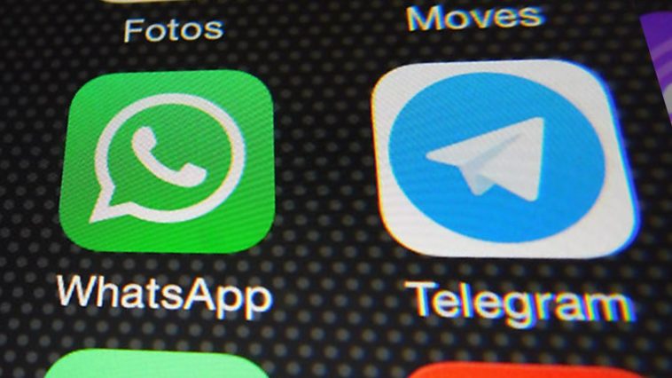 Icone di Whatsapp e di Telegram