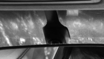 Immagine dei puntini neri sul parabrezza.