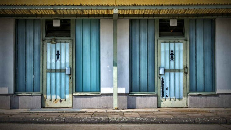 Due toilette dove si può fare pipì, chissà quante volte al giorno