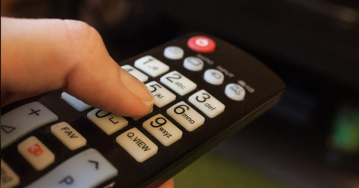 Telecomando di un televisore