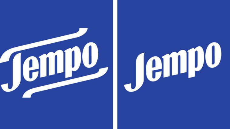 Confrontro tra logo fazzoletti Tempo e Jempo