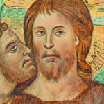 Cimabue con bacio del traditore Giuda a Gesù Cristo, quadro