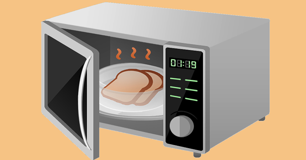 Un classico forno a microonde.