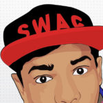 Volto con cappellino swag